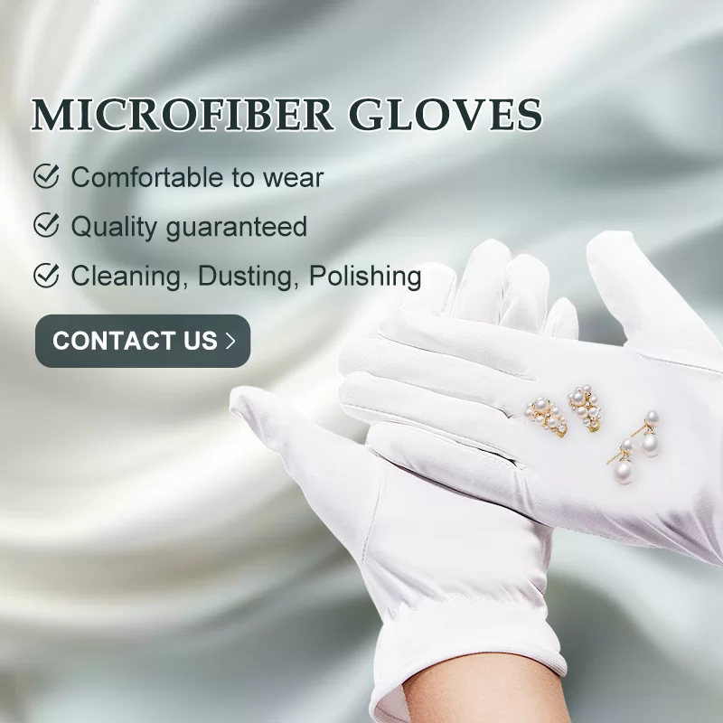 Premium Microfiber Gloves for Cleaning Dusting Household Use