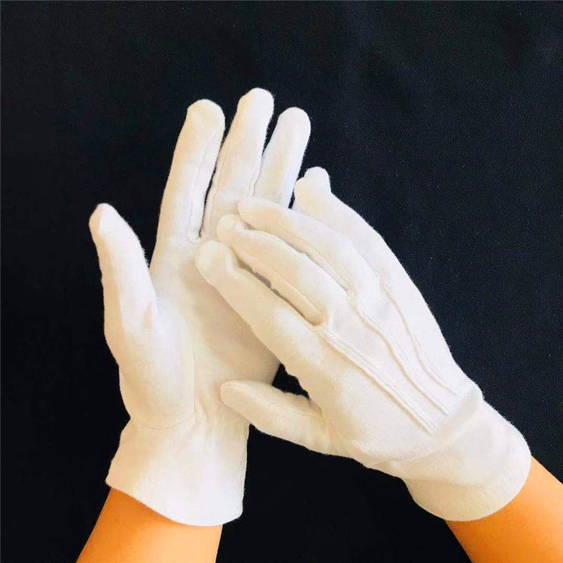 white Cotton Gloves